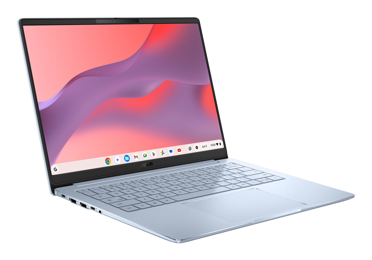 ASUS Chromebook CM14 CM1406CM4A-LY0052 MediaTek Kompanio Kompanio 540 35,6 cm (14") WUXGA 8 Go LPDDR5x-SDRAM 128 Go eMMC Wi-Fi 6E (802.11ax) ChromeOS Bleu QWERTZ Allemand - vue 2