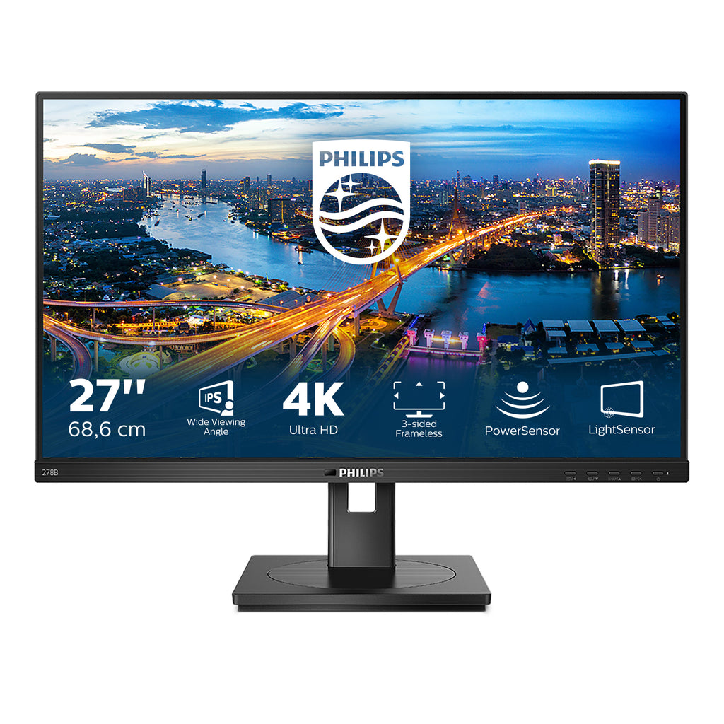 Philips Philips B Line 278B1/00 écran plat de PC 68,6 cm (27") 3840 x 2160 pixels 4K Ultra HD LED Noir