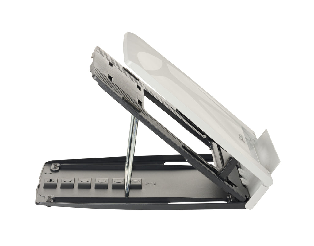 BakkerElkhuizen Ergo-Q 330 Circular Support de Laptop 17 pouces, Noir et Gris
