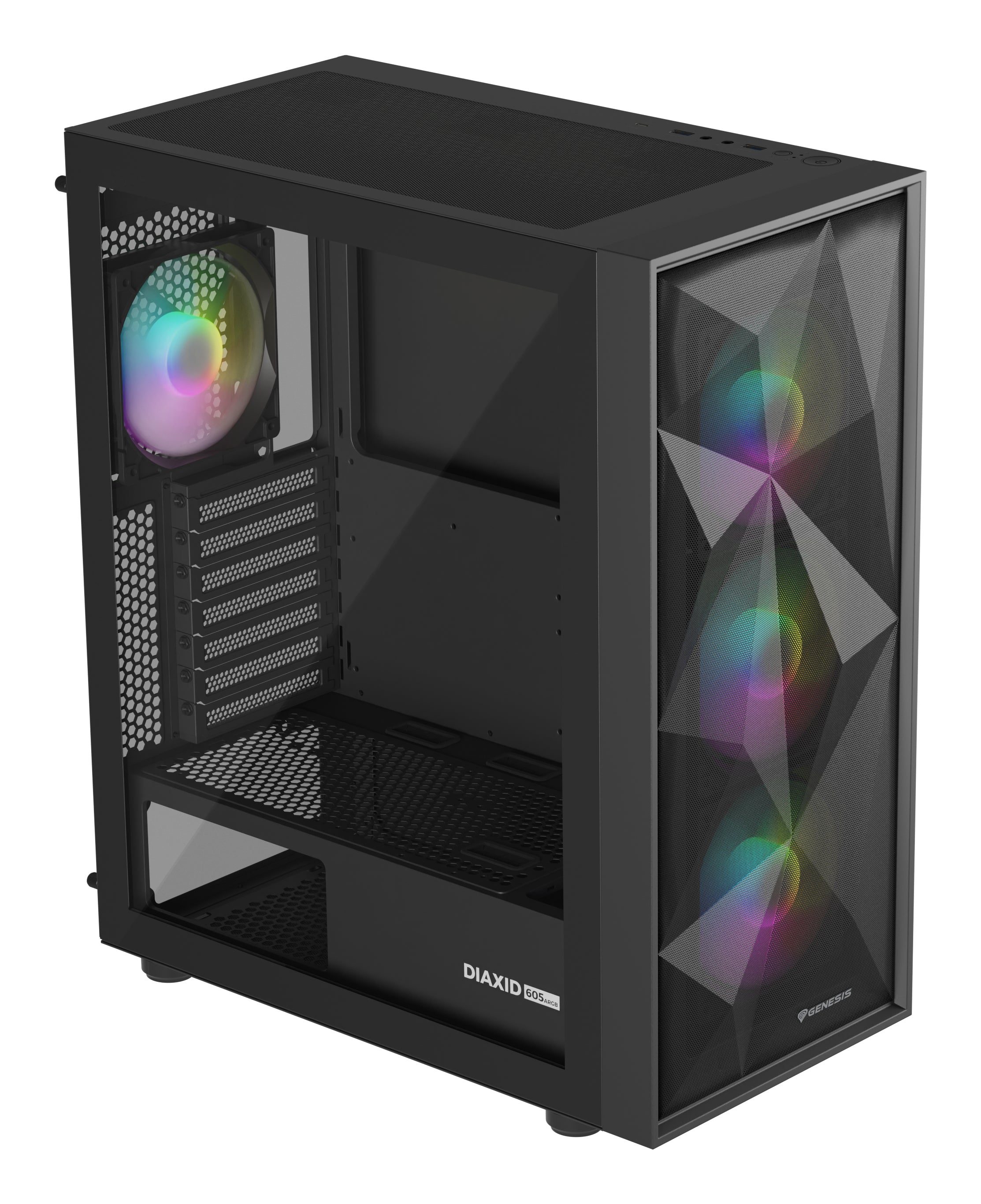 GENESIS Diaxid 605 ARGB Midi Tower Noir