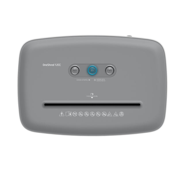 HP OneShred 12CC destructeur de papier Découpage en particules 65 dB 22 cm Blanc