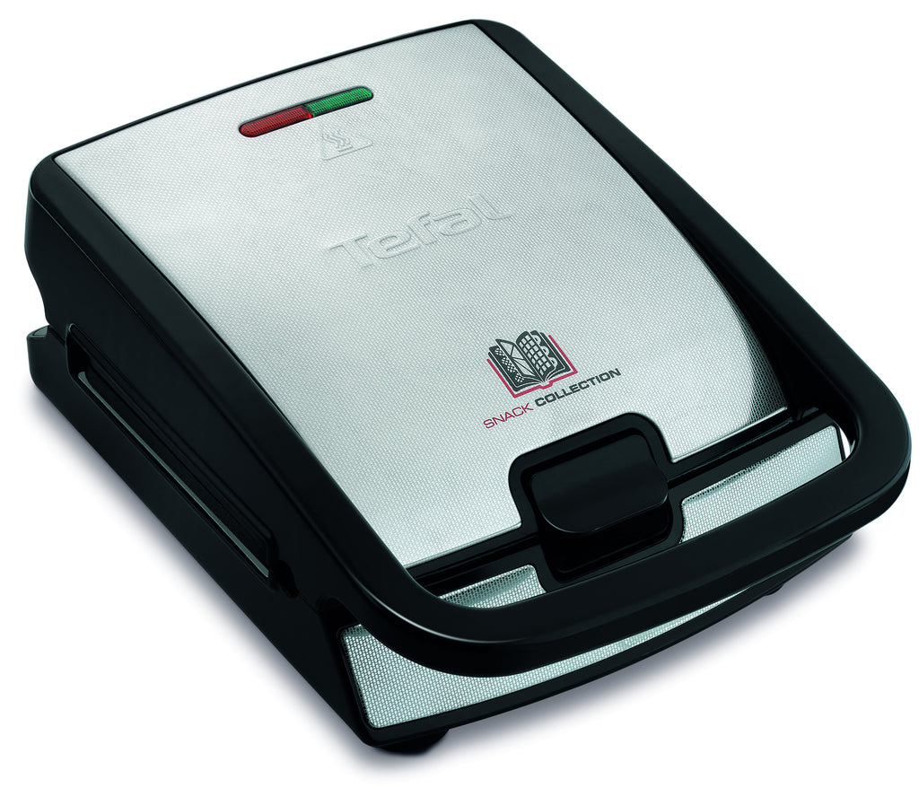 Tefal Snack Collection SW852D gaufrier et appareil à croque-monsieur 700 W Noir, Acier inoxydable