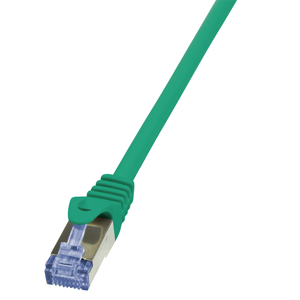 LogiLink 0.25m Cat.6A 10G S/FTP câble de réseau Vert 0,25 m Cat6a S/FTP (S-STP)
