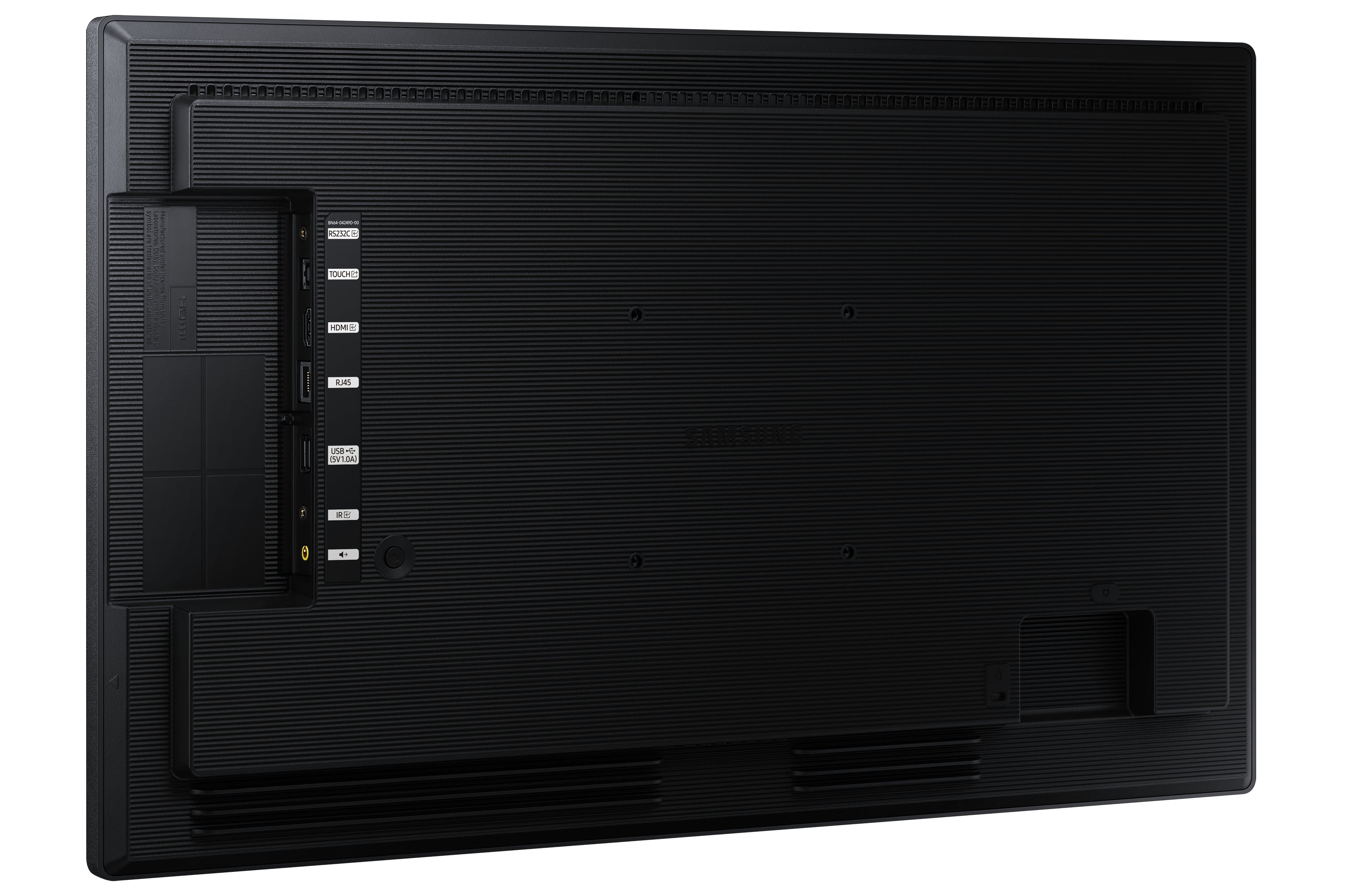 Samsung QB24C-T Écran plat de signalisation numérique 61 cm (24") LED Wifi 250 cd/m² Full HD Noir Écran tactile Intégré dans le processeur Tizen 7.0 16/7
