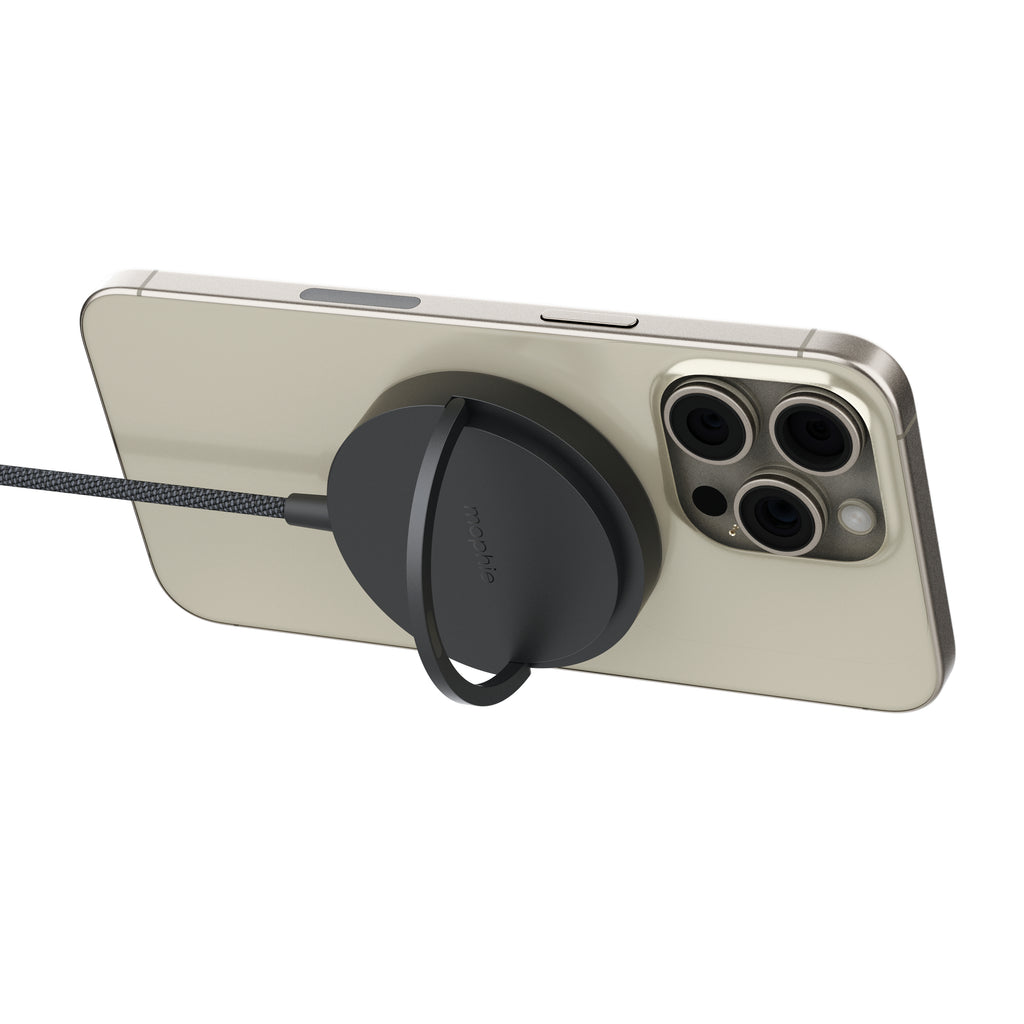 mophie Qi2 Magnetic Charger Smartphone Noir USB Recharge sans fil Charge rapide Intérieure - vue 2
