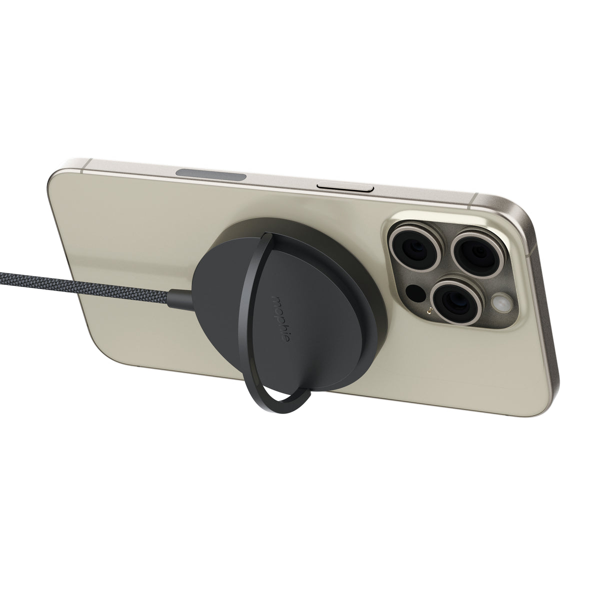 mophie Qi2 Magnetic Charger Smartphone Noir USB Recharge sans fil Charge rapide Intérieure - vue 2