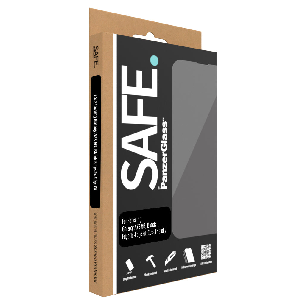 PanzerGlass SAFE Protection d'écran pour Samsung Galaxy A73 5G Case Friendly - Noir (SAFE95108)