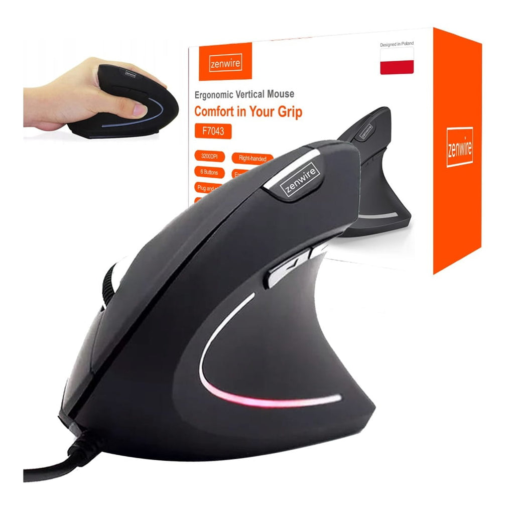 SOURIS verticale ergonomique filaire Zenwire X5