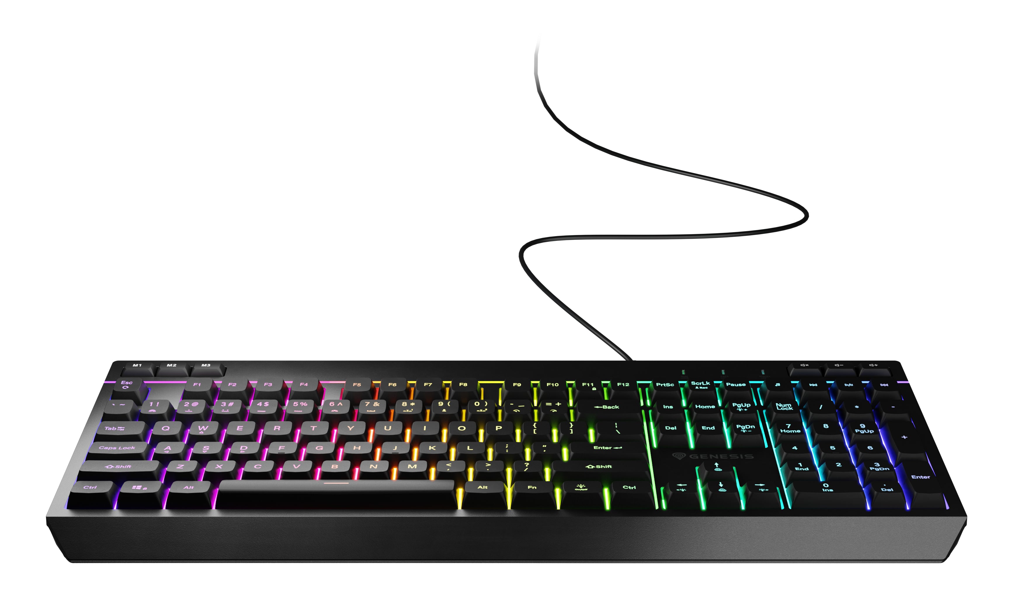 GENESIS Rhod 530 clavier Gaming USB QWERTY Anglais américain Noir