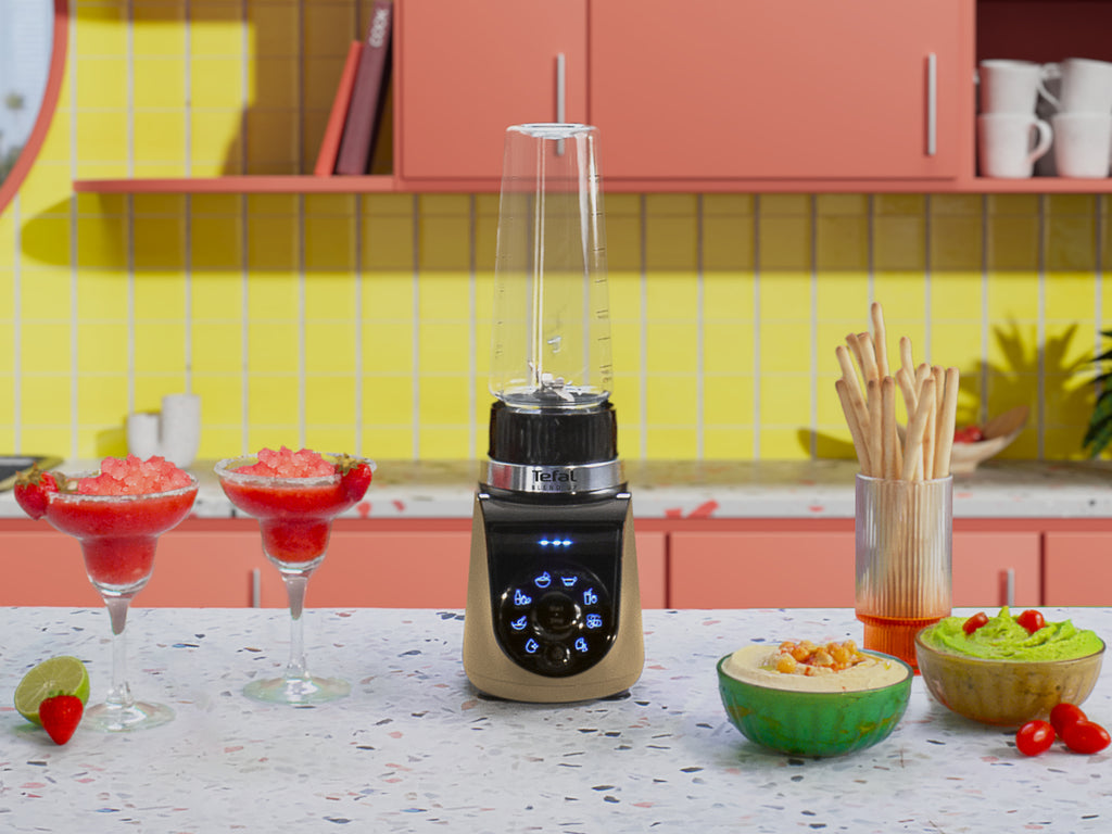 Tefal Blend Up BL190AF0 blender 0,85 L Mélangeur de table 1000 W Beige, Noir, Transparent