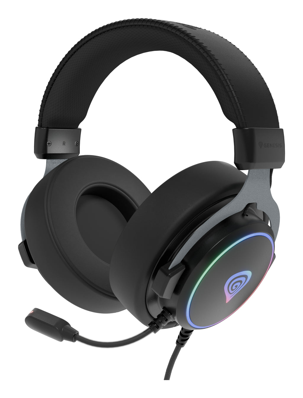 GENESIS Neon 764 Casque Avec fil Arceau Gaming USB Type-A Noir
