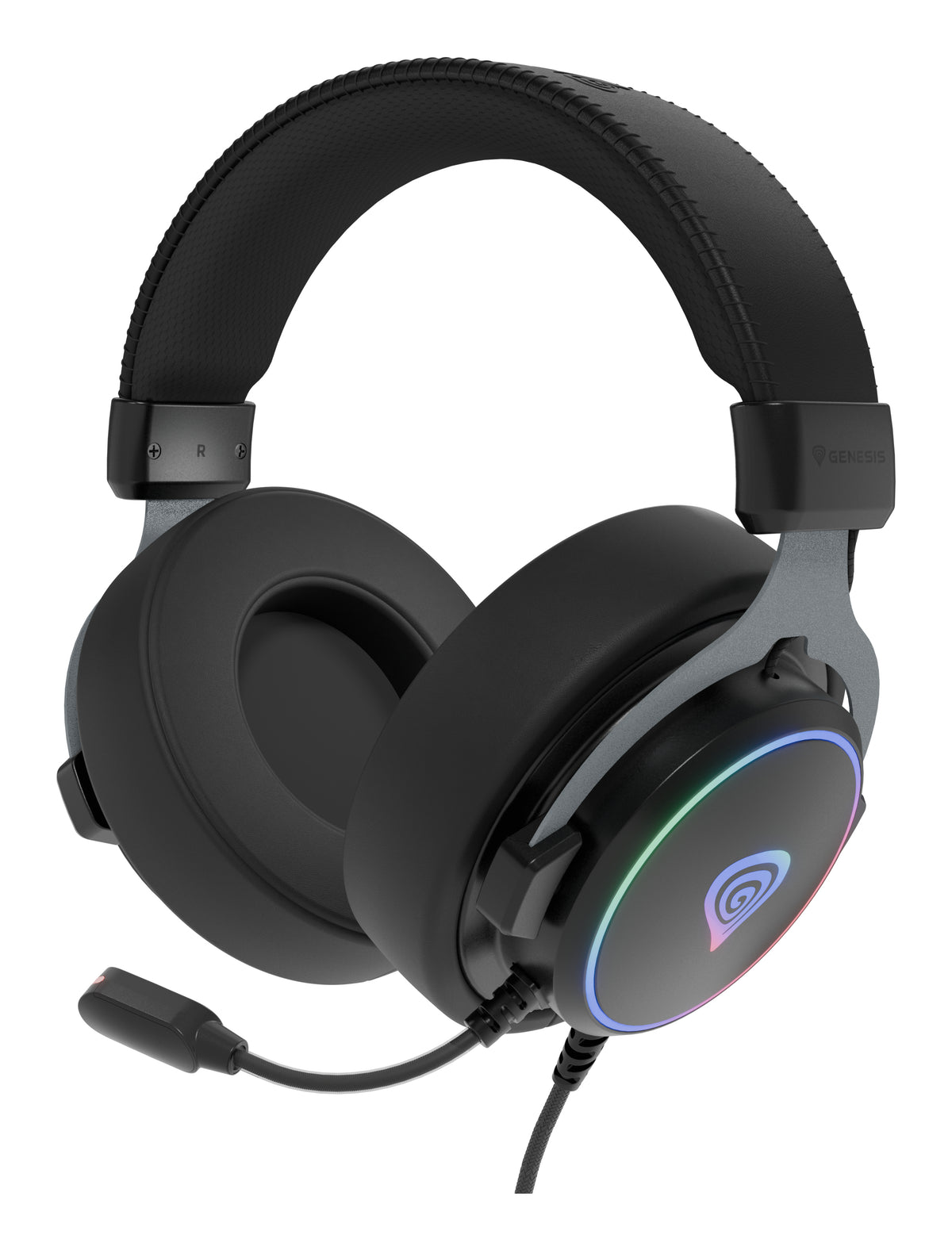 GENESIS Neon 764 Casque Avec fil Arceau Gaming USB Type-A Noir