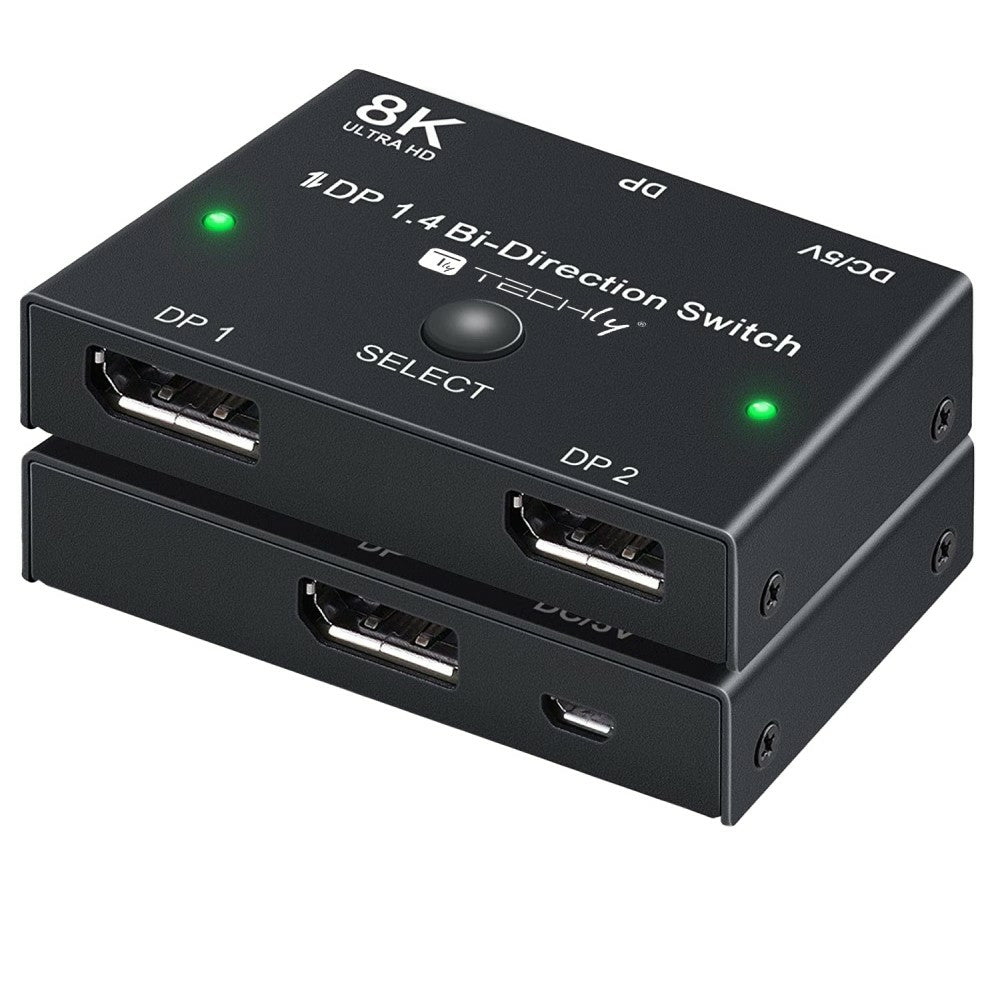 Commutateur Vidéo DisplayPort IDATA-DP-2DP-8KT 8K Ultra HD