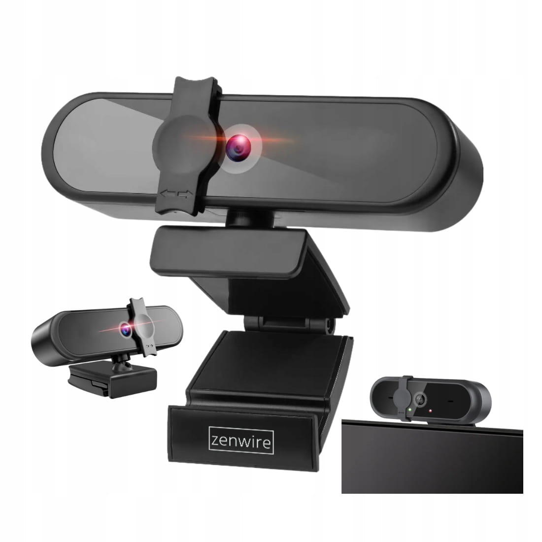 Webcam avec microphone pour ordinateur, USB 3.0, cache, Full HD 1080p, Zenwire W6