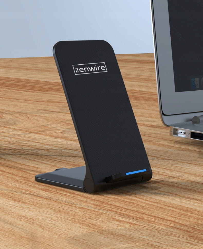 Chargeur sans fil rapide à induction, station de recharge USB-C QI 15 W FAST Zenwire X18A