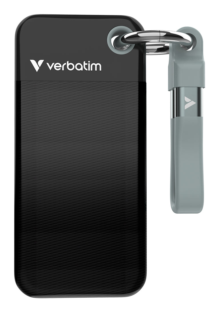 Verbatim Pocket SSD 1 To USB Type-C 3.2 Gen 2 Noir et Gris
