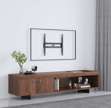 Manhattan Support Mural TV et Moniteur Fixe Profil Bas, 32" à 55", VESA 75x75 à 400x400 mm, Charge 45 kg, Noir