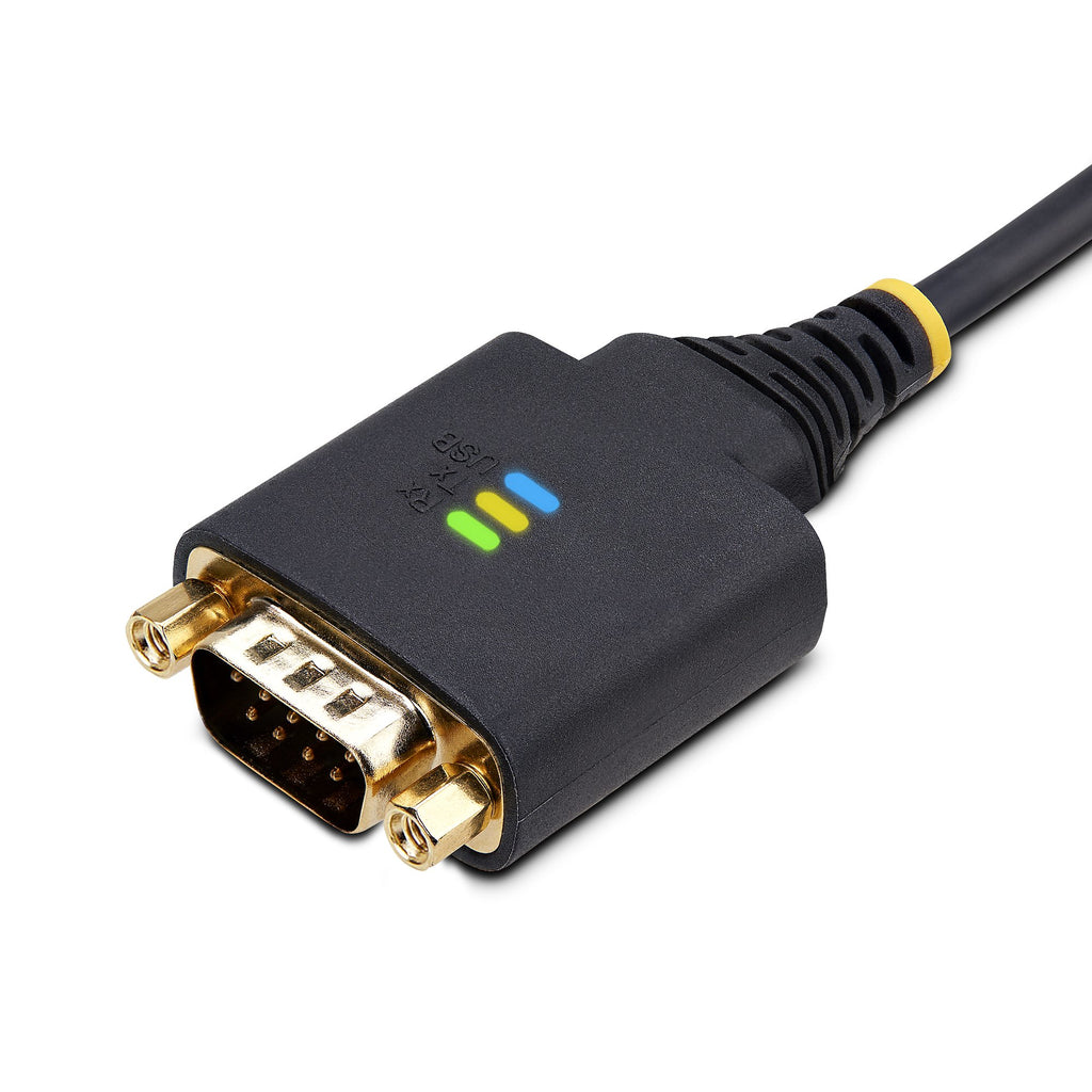 StarTech.com Adaptateur USB vers Série de 3m - COM Rétention, Câble Adaptateur/Convertisseur USB RS232, Vis/Écrous Interchangeables, USB-A vers DB9 RS232, FTDI IC, Protection ESD, Windows/macOS/Linux - vue 7