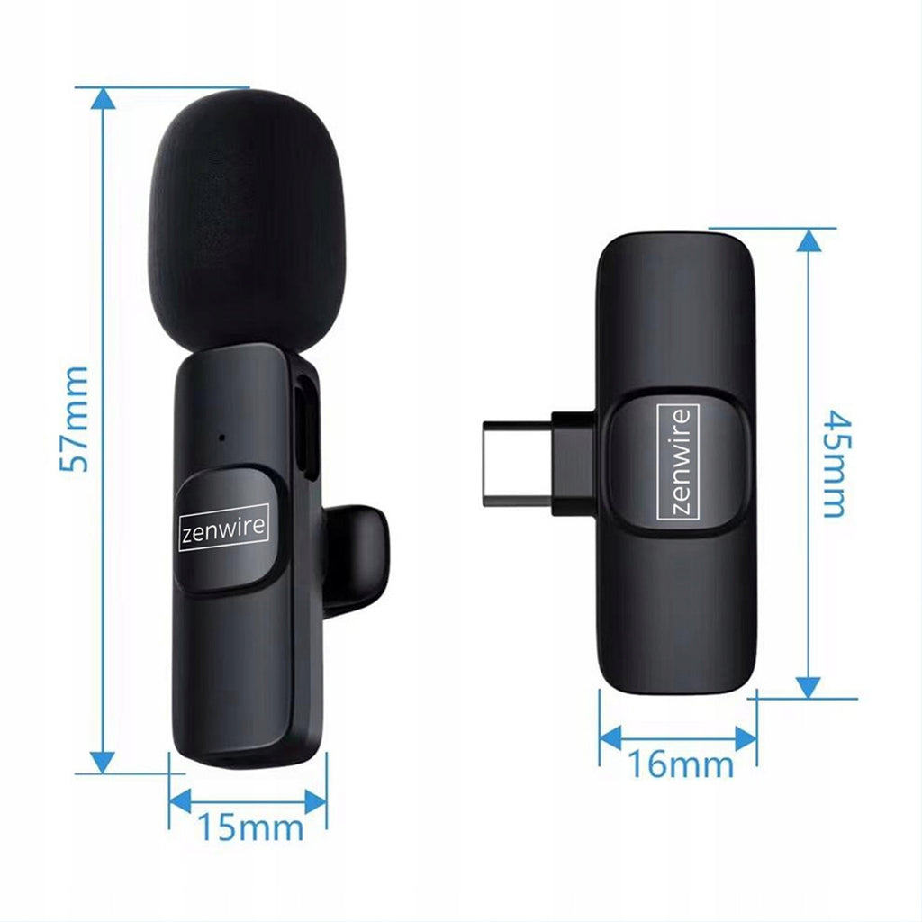 Mini micro-cravate sans fil à effet de surface pour téléphone et ordinateur, USB-C, Zenwire TrueTone K1