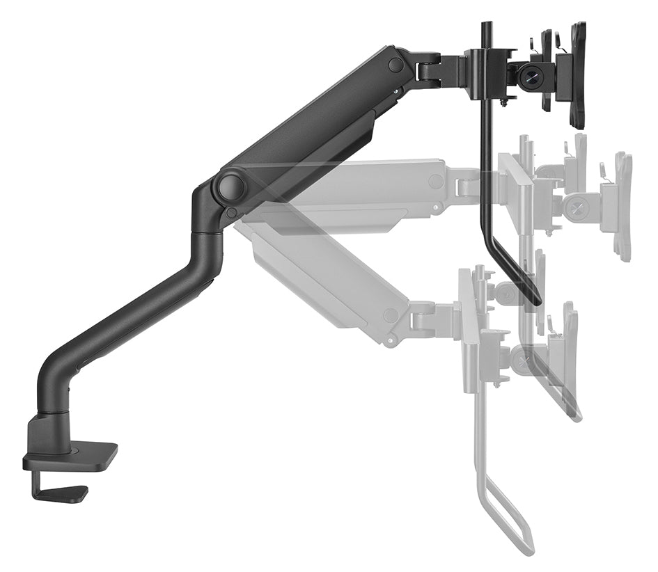 Neomounts DS75S-950BL2 Support d'écran à fixer 17-32" - ressort à gaz - Topfix - arrêt 180° - vue 7