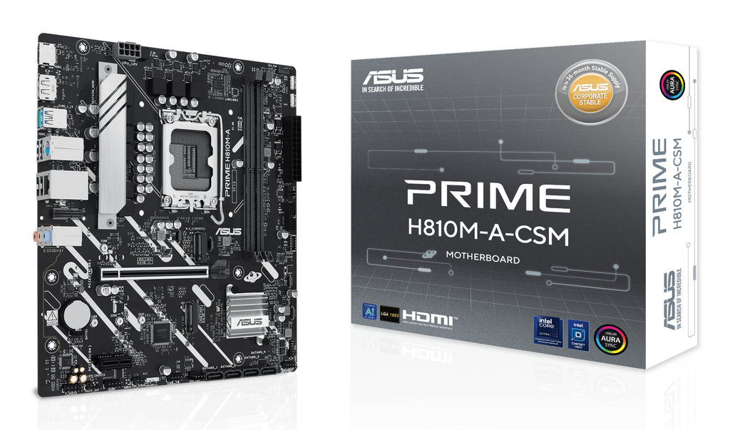 ASUS PRIME H810M-A-CSM Intel H810 LGA 1851 (Socket V1) micro ATX