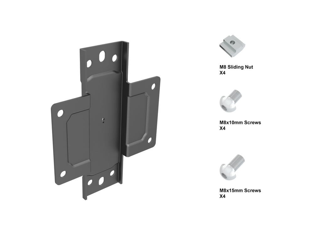 Accessoire de Montage de Moniteurs 6119, Collier de Serrage en Acier Noir