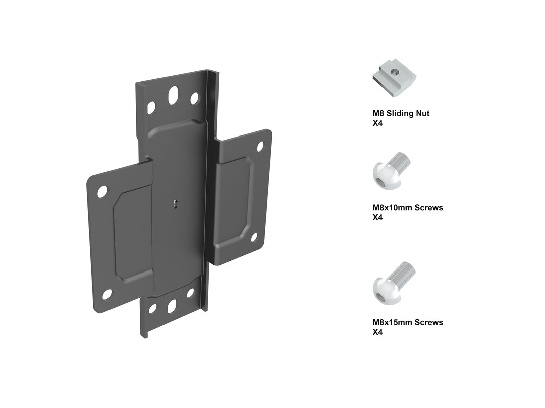 Accessoire de Montage de Moniteurs 6119, Collier de Serrage en Acier Noir