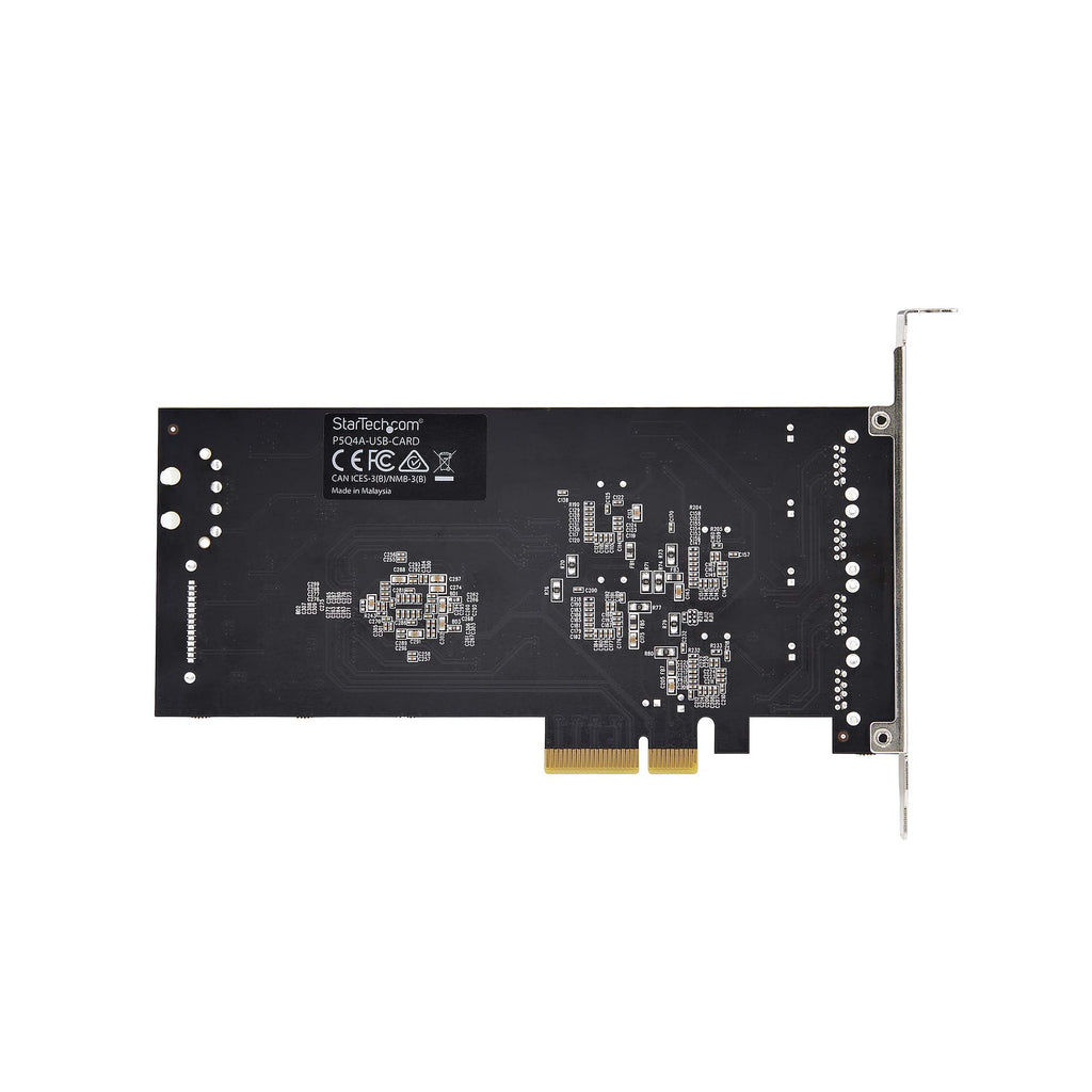 StarTech.com Carte PCIe USB 4 Ports USB 3.2 5Gbps, 4 Contrôleurs Indépendants, Ports USB-A, Windows/macOS/Linux