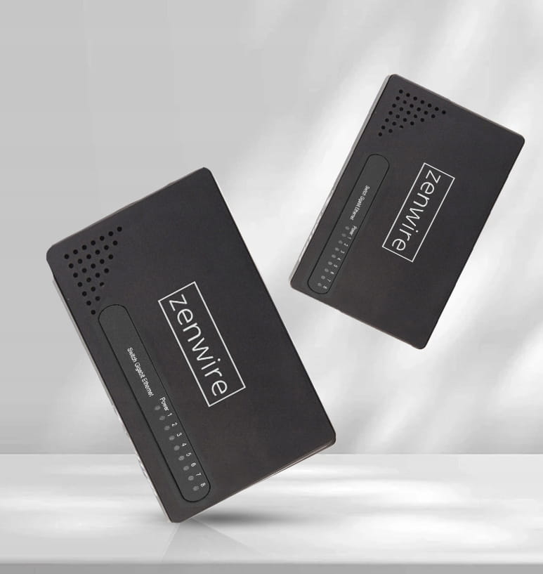 Commutateur LAN Zenwire SG1008 à 8 ports Gigabit Ethernet 1 000 Mbps