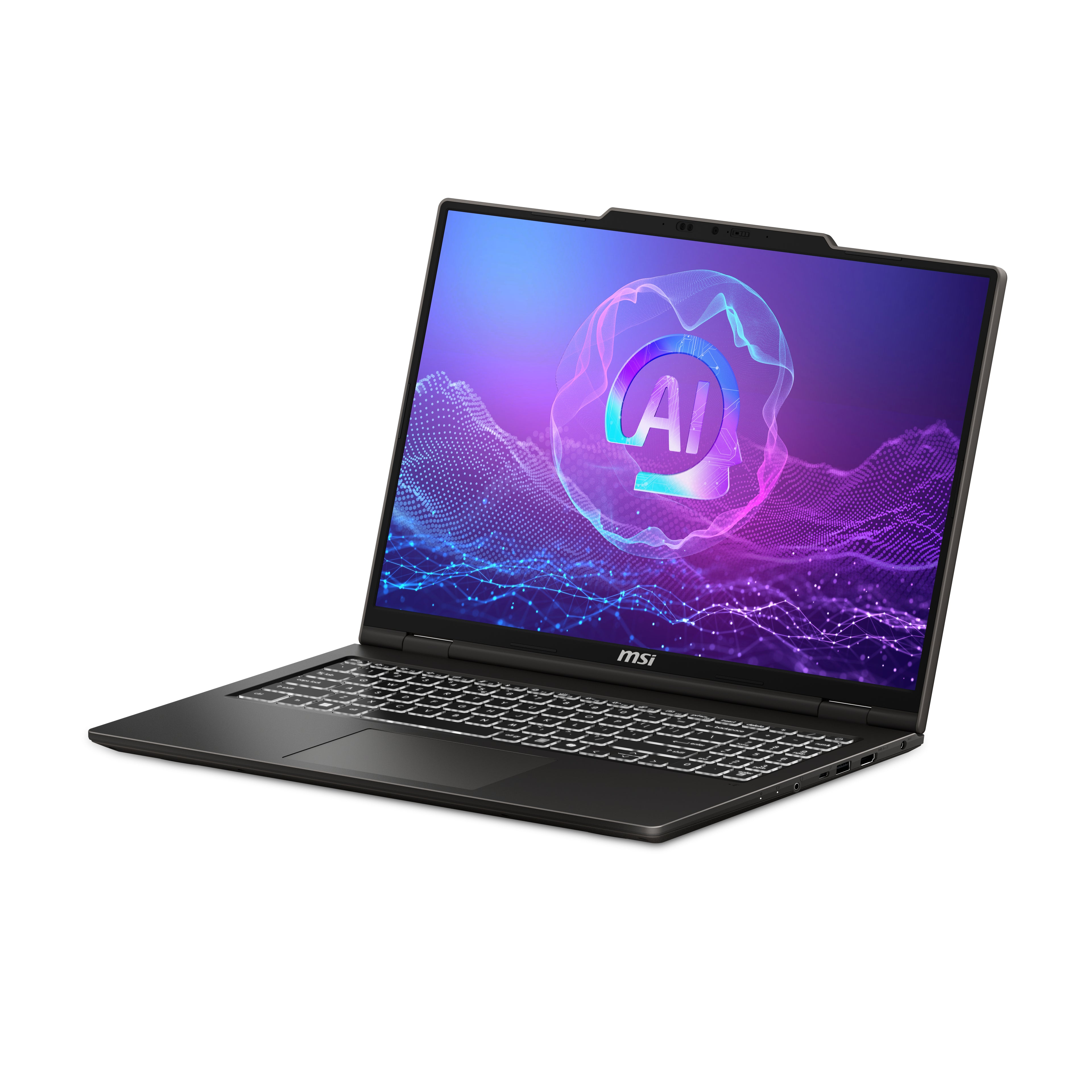MSI Venture A16 AI+ A3HMG-036DE Copilot+ PC AMD Ryzen AI 5 340 Ordinateur portable 40,6 cm (16") 2K 16 Go DDR5-SDRAM 512 Go SSD Wi-Fi 6E (802.11ax) Windows 11 Home Gris