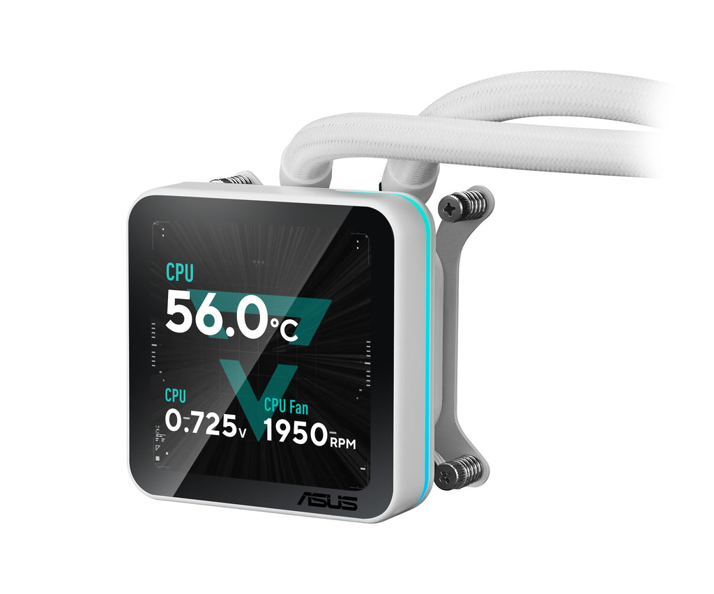 ASUS PRIME SLC II 360 ARGB LCD WHT Processeur Refroidisseur de liquide tout-en-un 12 cm Blanc 1 pièce(s)