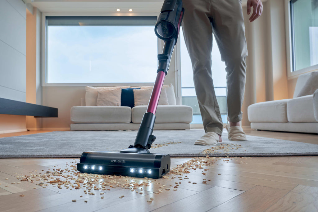 Hoover HF610HX 011 Aspirateur balai Batterie Sec EPA Sans sac 0,7 L 650 W Magenta 4 Ah
