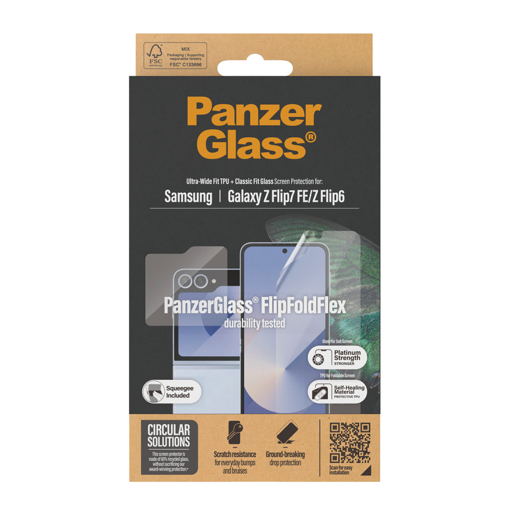 PanzerGlass PanzerGlass ® Screen Protector Samsung Galaxy Z Flip7 FE | Flip6 | Glass & Film Protection d'écran transparent 1 pièce(s)