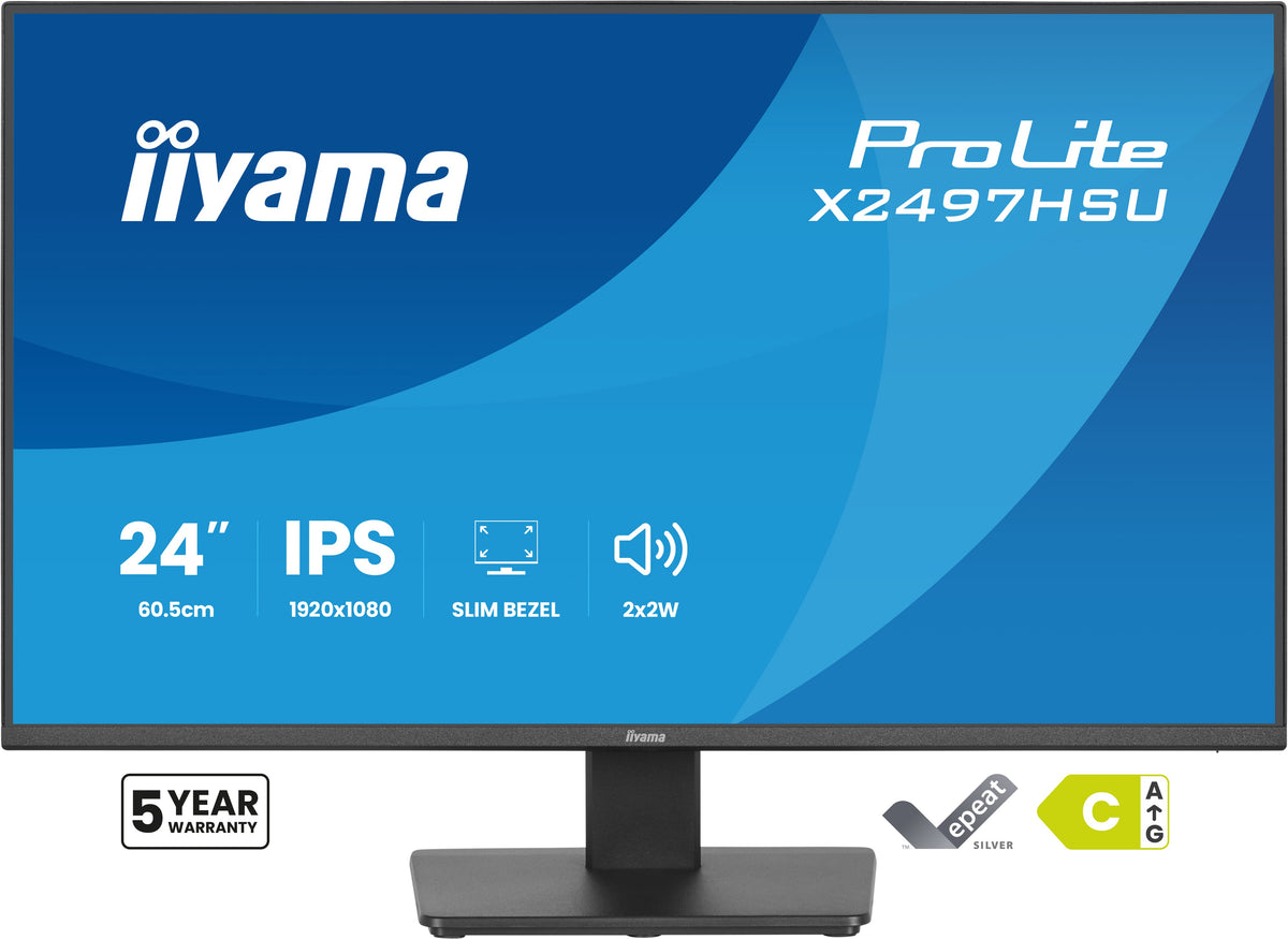 iiyama ProLite X2497HSU-B1 Écran PC 60,5 cm (23.8") Full HD 1920 x 1080 LED Noir