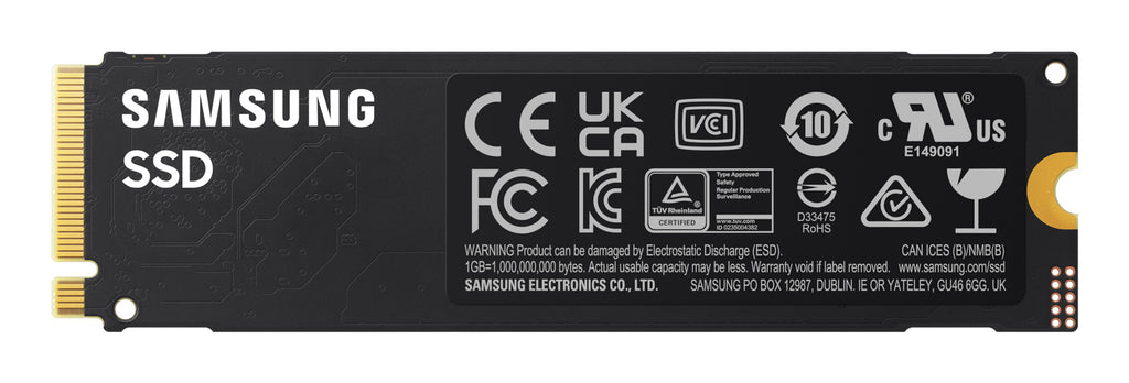 Samsung 990 Basic SSD 1To M.2 NVMe PCIe 4.0, Lecture jusqu'à 7150 Mo/s, Écriture jusqu'à 6450 Mo/s