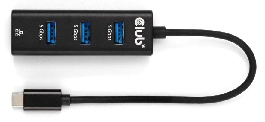 CLUB3D CSV-1549 hub & concentrateur USB Type-C 5000 Mbit/s Noir