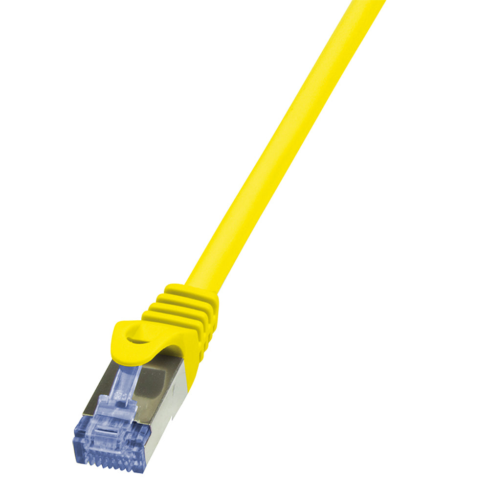 LogiLink 0.5m Cat.6A 10G S/FTP câble de réseau Jaune 0,5 m Cat6a S/FTP (S-STP)