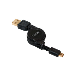 LogiLink CU0090 câble USB USB 2.0 0,75 m USB A Micro-USB B Noir