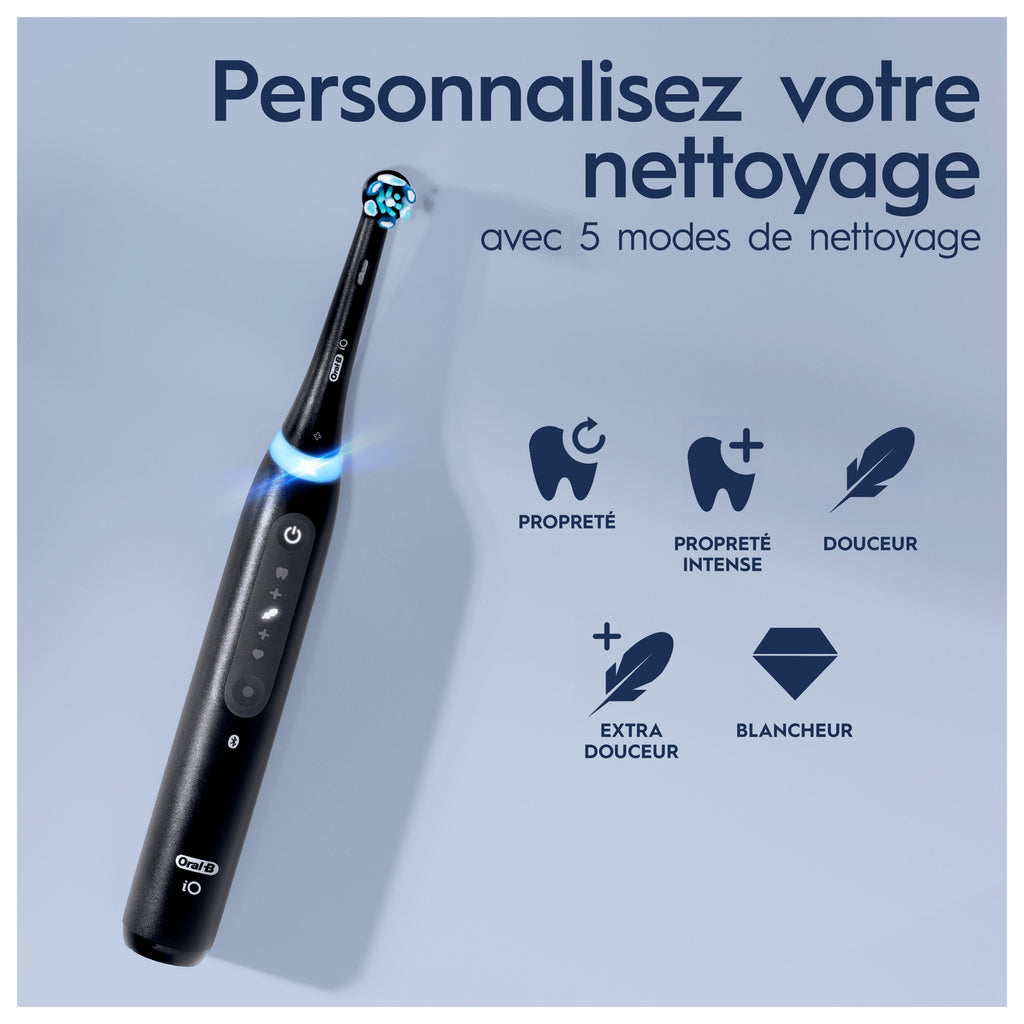 Oral-B iO 5 Pack 2 brosses à dents électriques avec brossettes