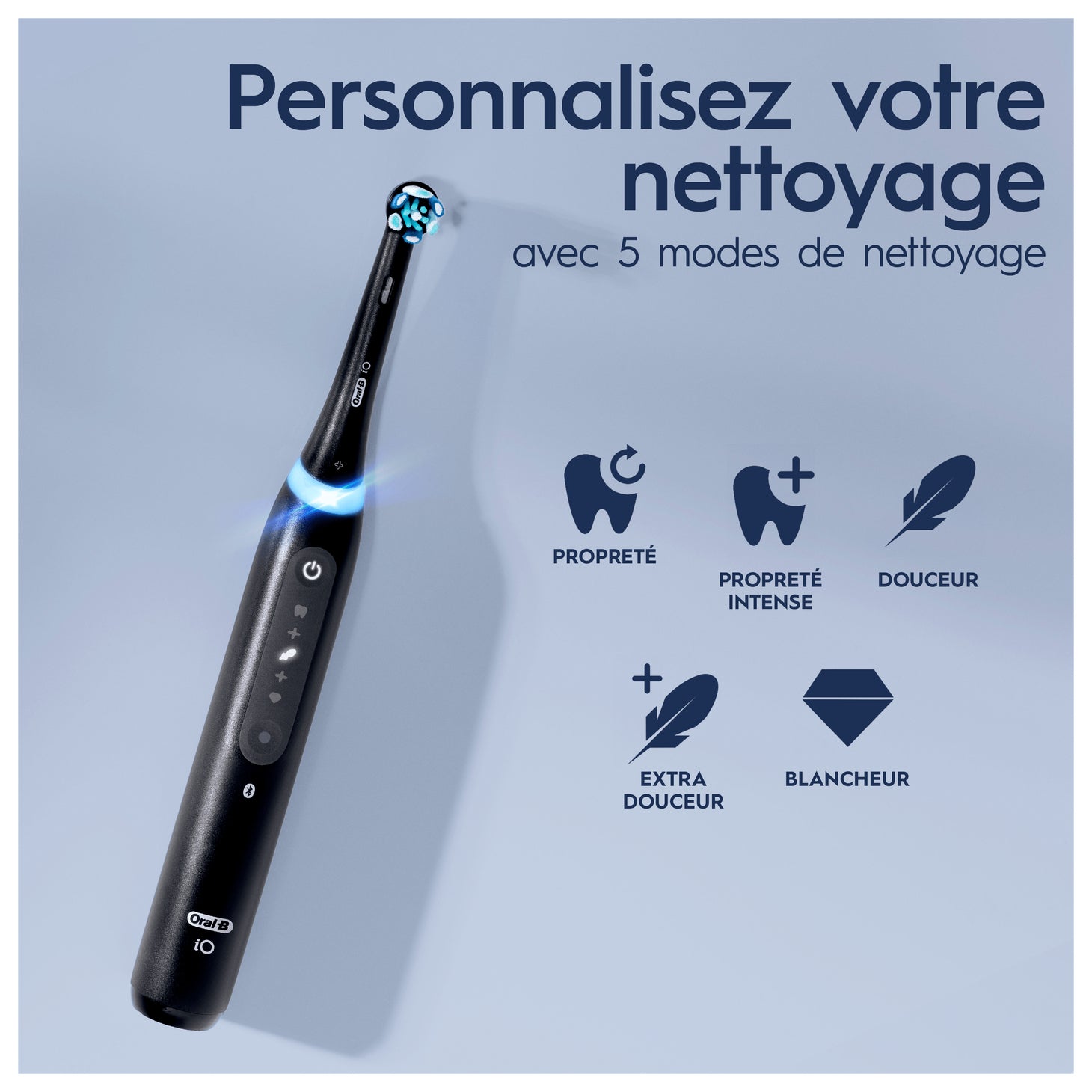 Oral-B iO 5 Pack 2 brosses à dents électriques avec brossettes
