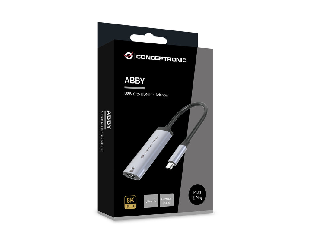 Conceptronic ABBY23G adaptateur graphique USB 7680 x 4320 pixels Argent