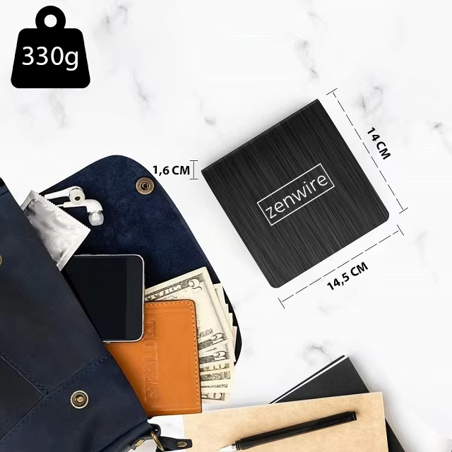 Lecteur/graveur DVD/CD 2-en-1 externe et portable, USB 3.0 et USB-C, pour ordinateur portable, Zenwire ECD829-Y