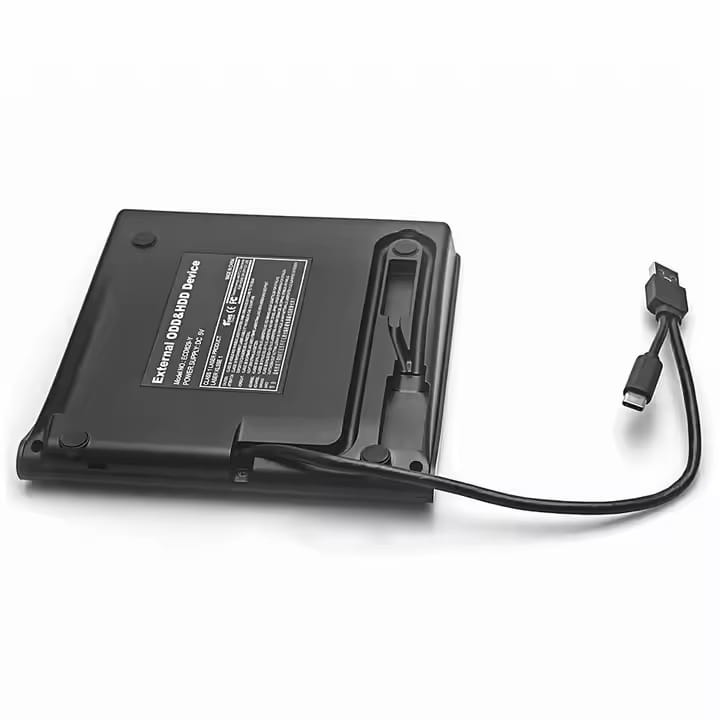 Lecteur/graveur DVD/CD 2-en-1 externe et portable, USB 3.0 et USB-C, pour ordinateur portable, Zenwire ECD829-Y