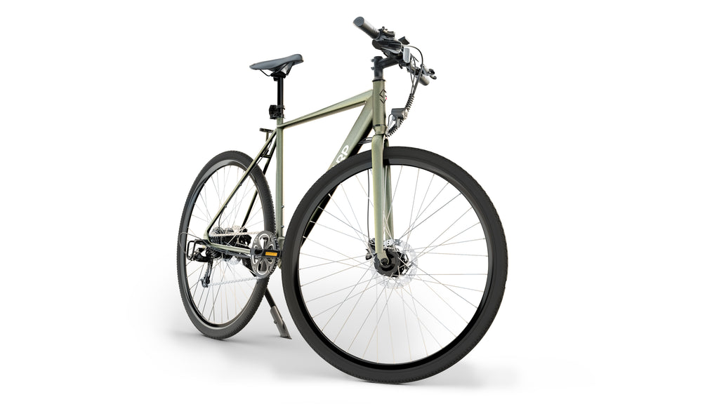 Sharp BK-GS03-EG Vélo Électrique 20 Pouces, Aluminium, Olive, 111,8 cm