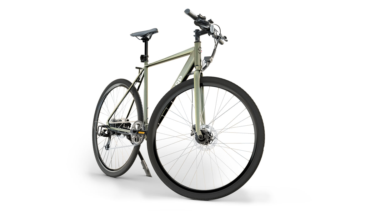 Sharp BK-GS03-EG Vélo Électrique 20 Pouces, Aluminium, Olive, 111,8 cm