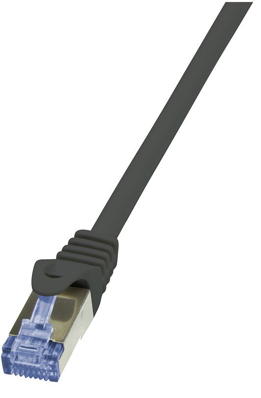 LogiLink Cat6a S/FTP, 1m câble de réseau Noir S/FTP (S-STP)
