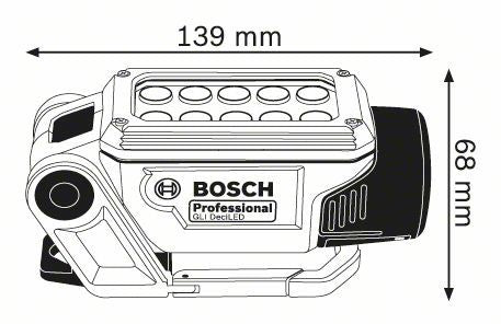 Bosch Bosch GLI DeciLED Professional Bleu, Gris LED