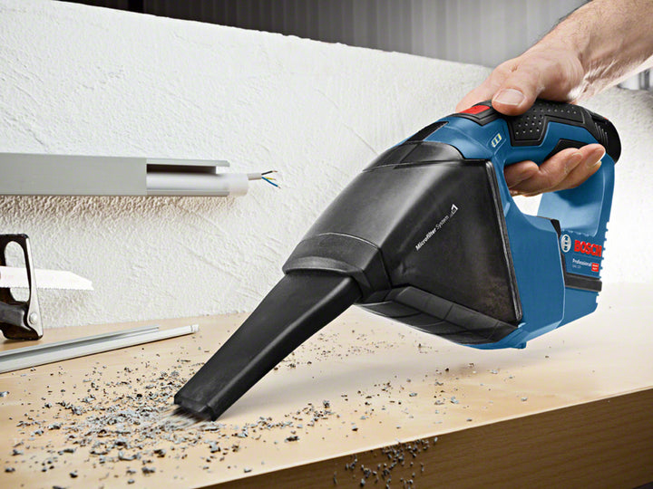 Bosch Bosch GAS 12V aspirateur de table Noir, Bleu Sans sac
