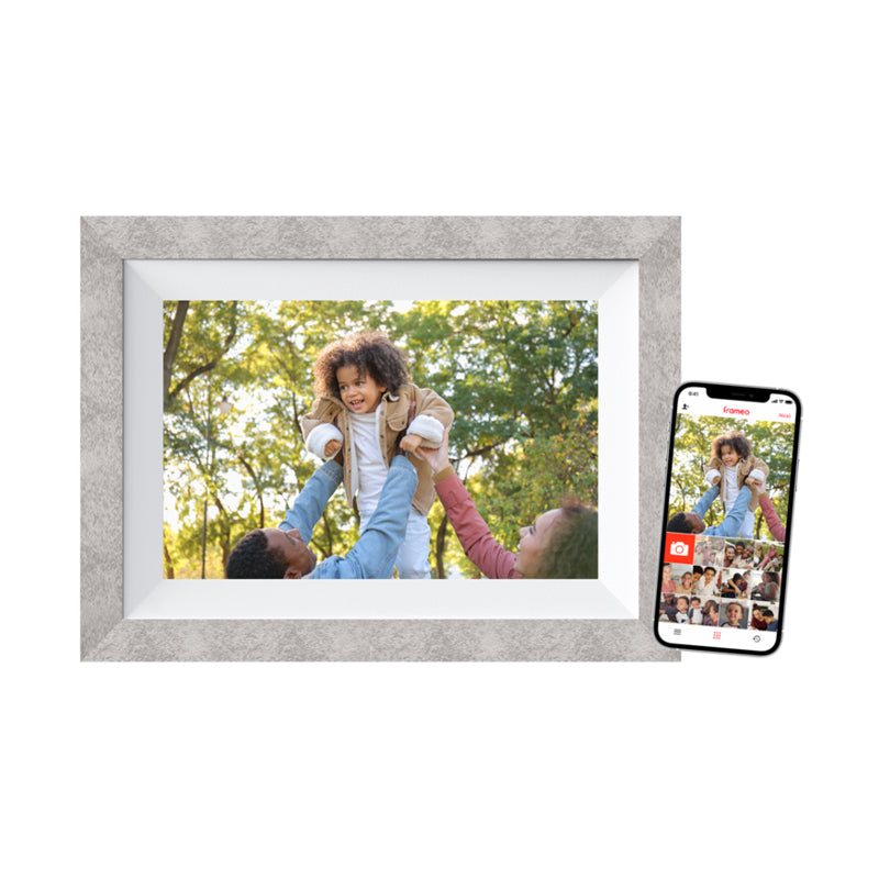 Braun DigiFrame 10W cadre photos numériques Gris, Blanc 25,6 cm (10.1") Écran tactile Wifi