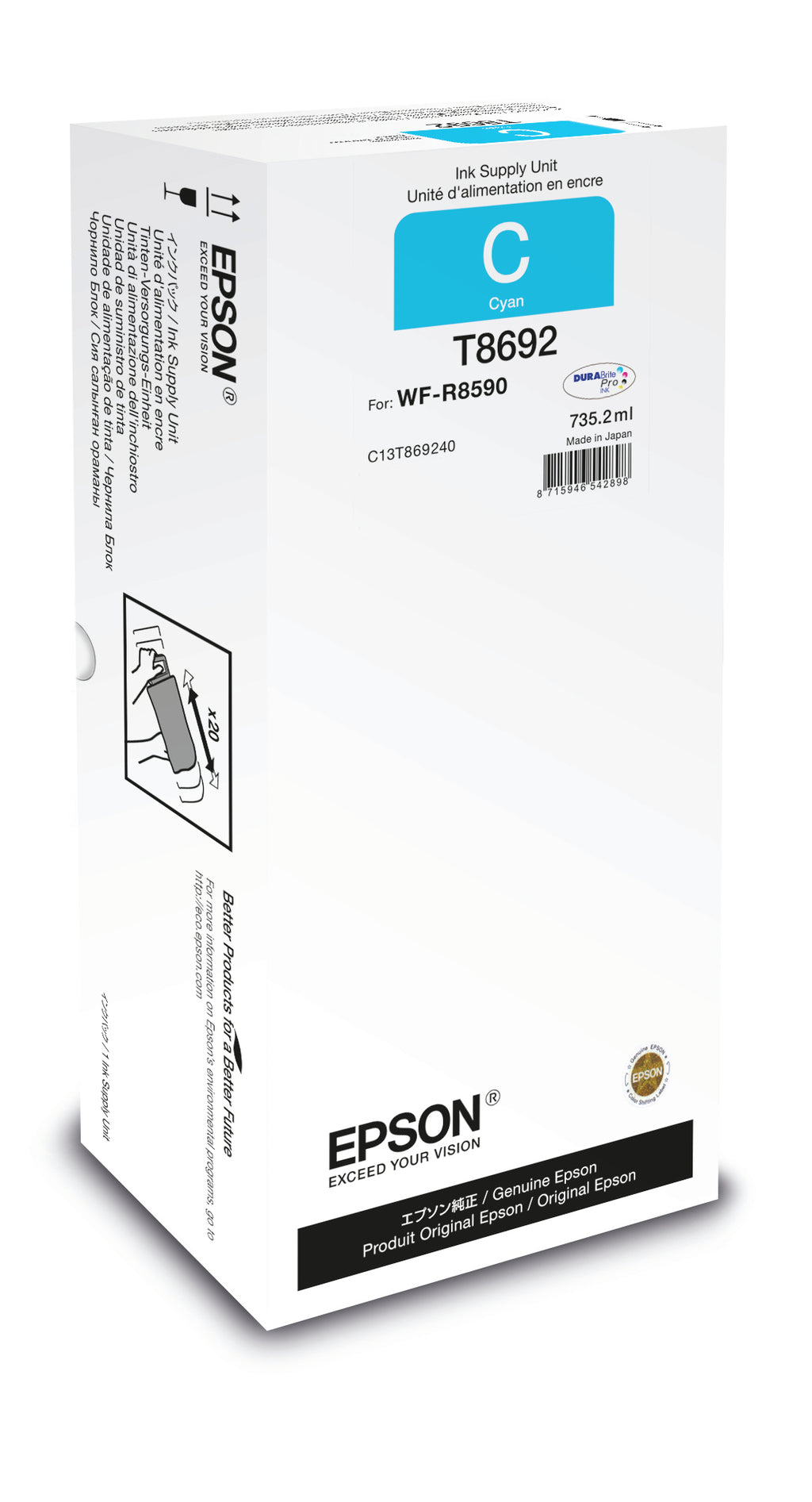 Epson Unité d'alimentation en encre Cyan XXL